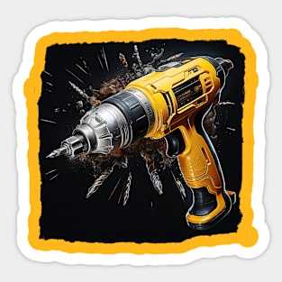 Yellow Drill Sticker